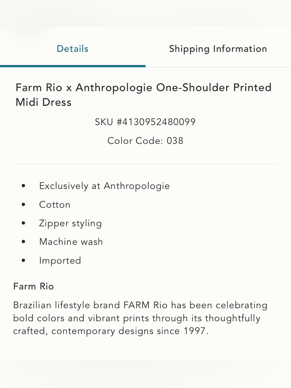 FARM Rio Green One-Shoulder Floral & Leaf Print Dress - Picture 8 of 9